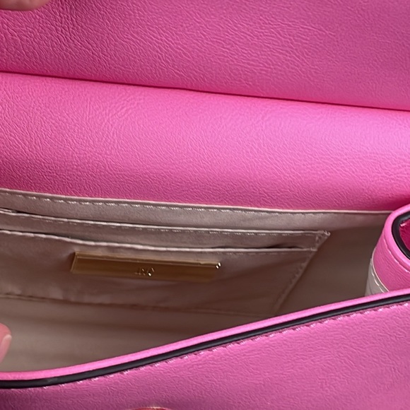 INC INTERNATIONAL CONCEPTS~Faux Leather Demi Aurora Crossbody Bag ~Pink/Gold~NWT - Picture 9 of 10